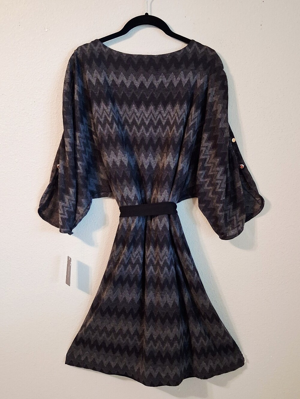 Halo Grey And Black Midi Dress Size XL Buisness Casual - Picture 3 of 8